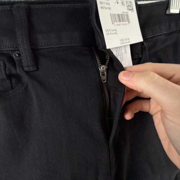 NWT American Eagle High Rise Skinny Kick Next Level Stretch Jeans Black 28W (6) - Picture 7 of 16